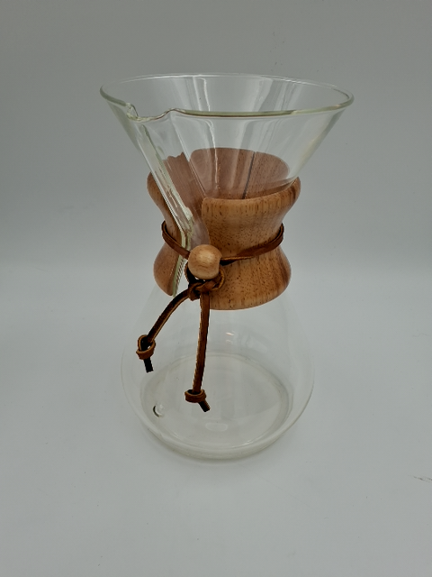 Ny chemex, kaffe brygger inkl glas top og filtre